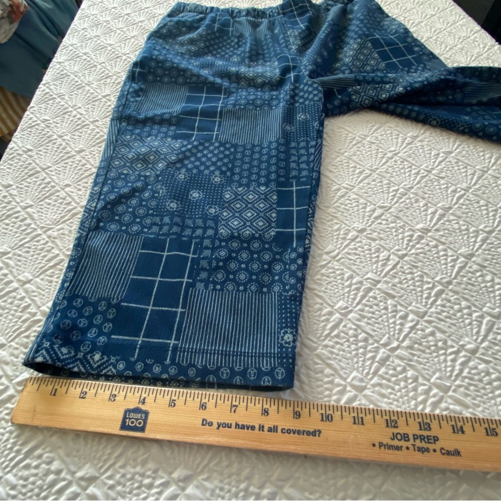 Patchwork Sport Knit Capri Pull On Cropped Pants … - image 6